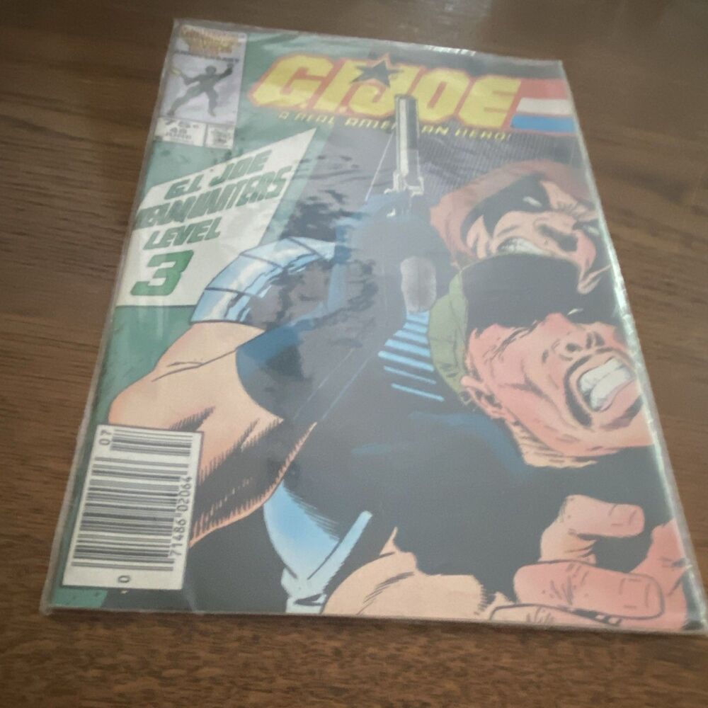 G.I. JOE MARVEL COMIC BOOK #48 VERY GOOD VINTAGE 1986 PLASTIC PROTECTOR